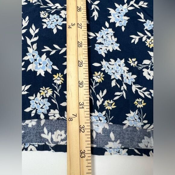 Time & Tru Cuffed Short Sleeve Belted Floral Shift Dress Size S ( 4-6) - Picture 11 of 12